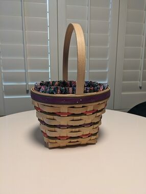 Longaberger 1996 Easter Basket with Liner & Protector